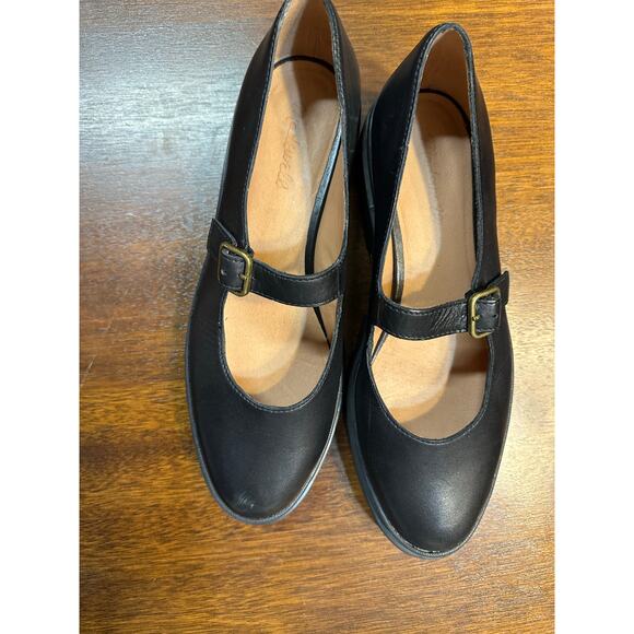 Madewell Chunky Mary Jane Shoes Women 10 Black Academia Dark Neutral Grunge 90s - Picture 5 of 11